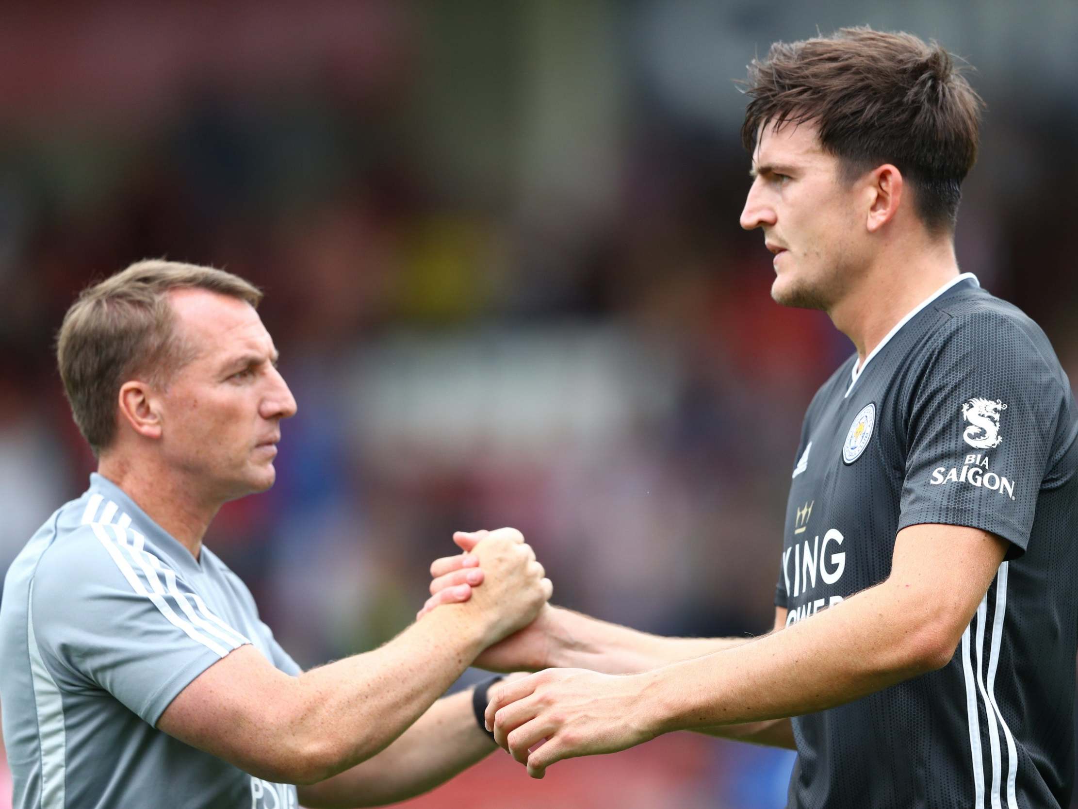 Manchester United vs Leicester: Brendan Rodgers reveals text message exchange with Harry Maguire
