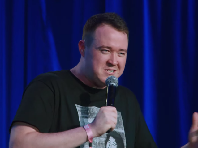 Comedian Shane Gillis performs a Comedy Central set in July 2019
