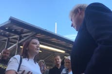 Boris Johnson confronted by woman: ‘You’ve got the cheek to come here’