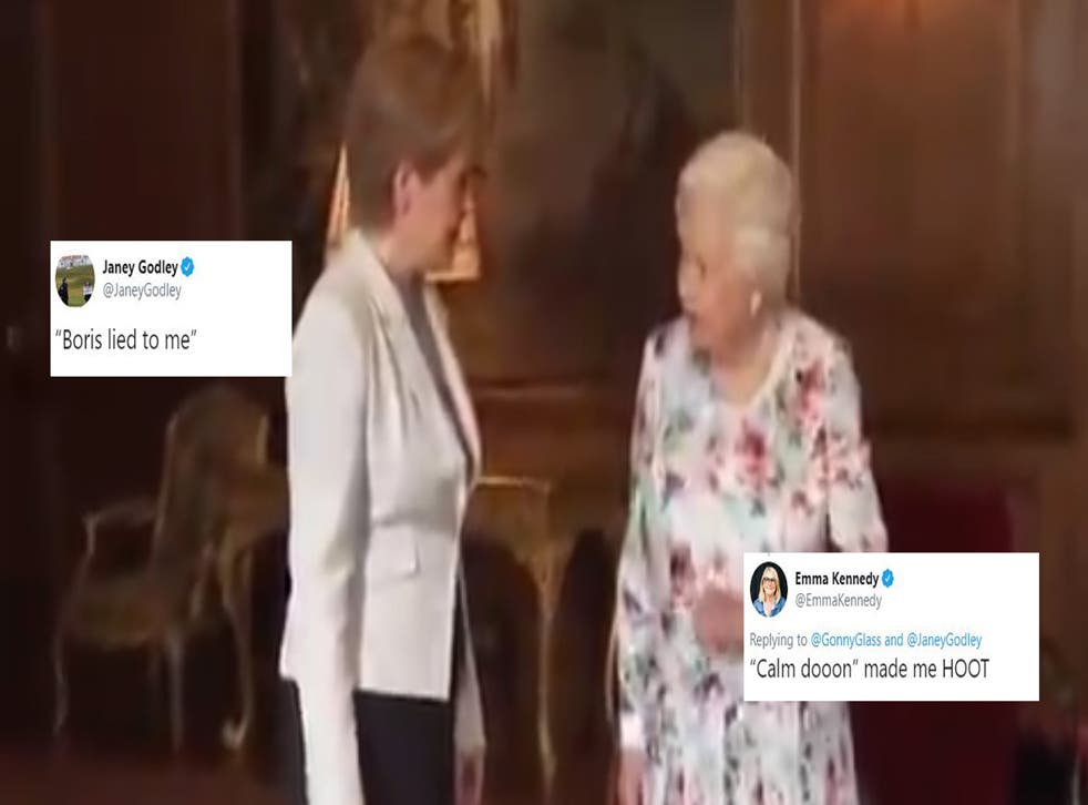 this comedy voice over of nicola sturgeon talking to the queen about boris johnson is hilarious indy100 indy100