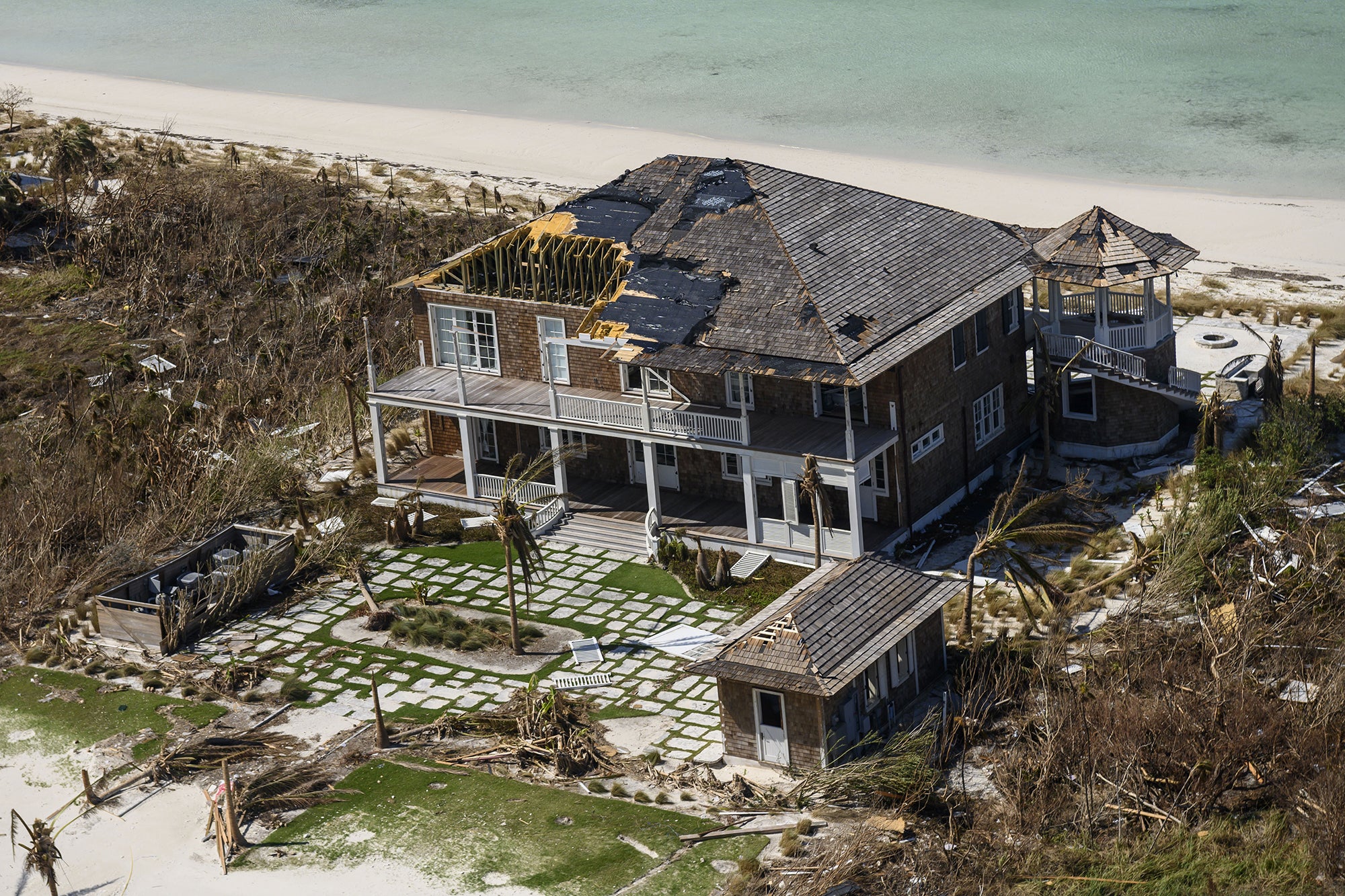 A house at Baker’s Bay Golf &amp; Ocean Club after Hurricane Dorian (Carolyn Van Houten/The Washington Post)