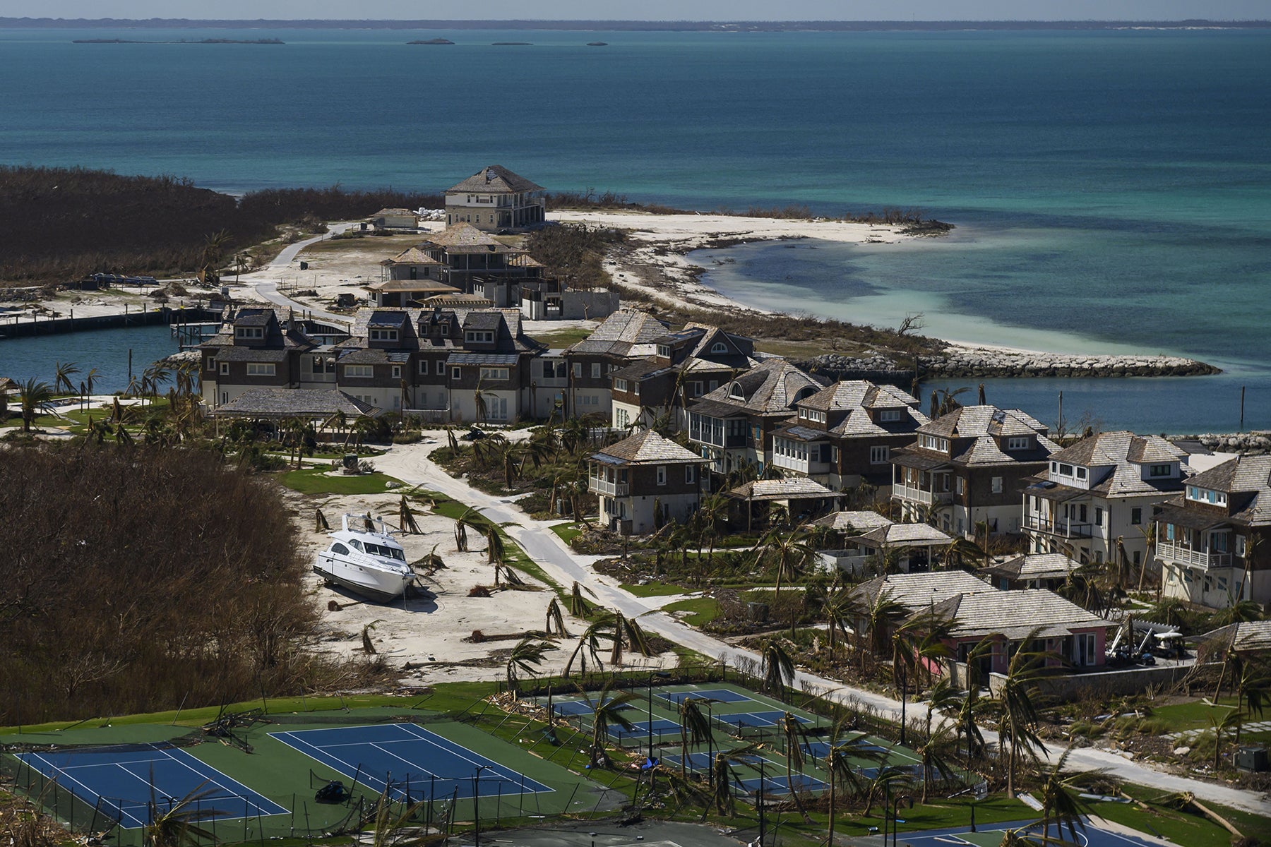 Damage at Baker’s Bay Golf &amp; Ocean Club (Carolyn Van Houten/The Washington Post)