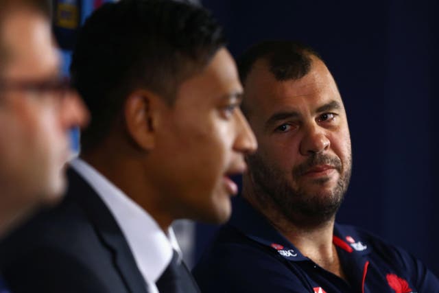 Michael Cheika coached Israel Folau at the Waratahs before taking charge of the national side