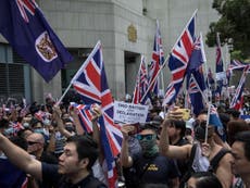 Hong Kong protesters sing God Save the Queen as violence erupts again