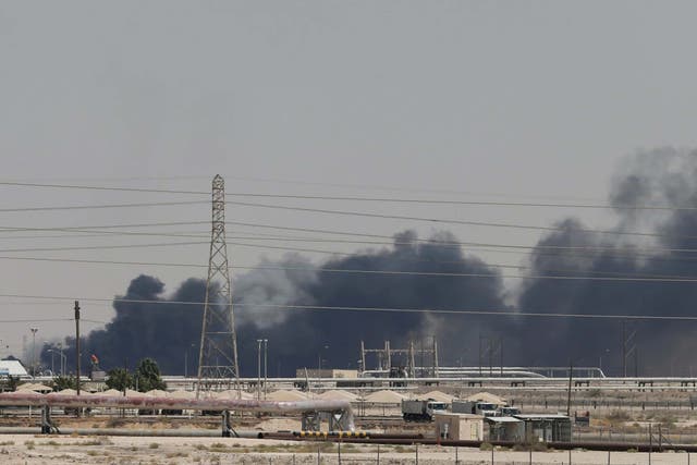 Drone attacks spark huge fire at Saudi Aramco, the world's biggest oil processing facility