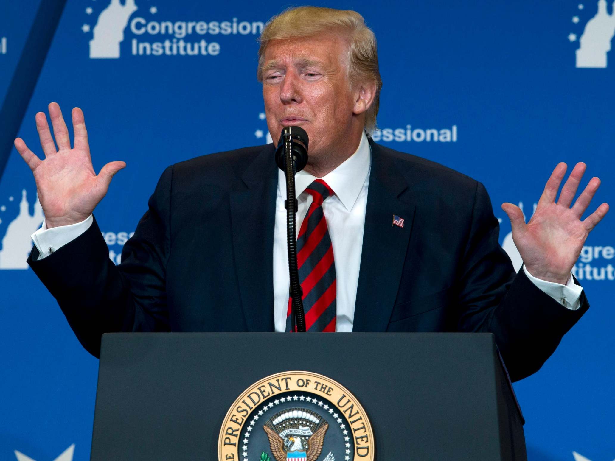 Trump news – live: President warned he cannot declare war without Congress after drone strikes destroy half of Saudi oil production