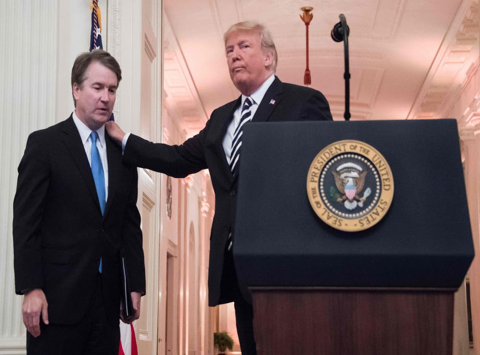Donald Trump has said that he believes allegations against Brett Kavanaugh are invented by Democrats for political gain