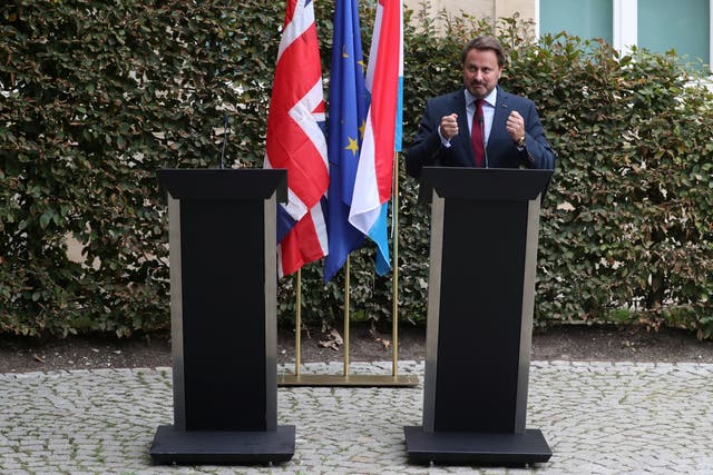 Boris Johnson explains why he did not take part in press conference alongside Luxembourg PM Xavier Bettel