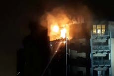80 firefighters tackling blaze at block of flats in Hackney