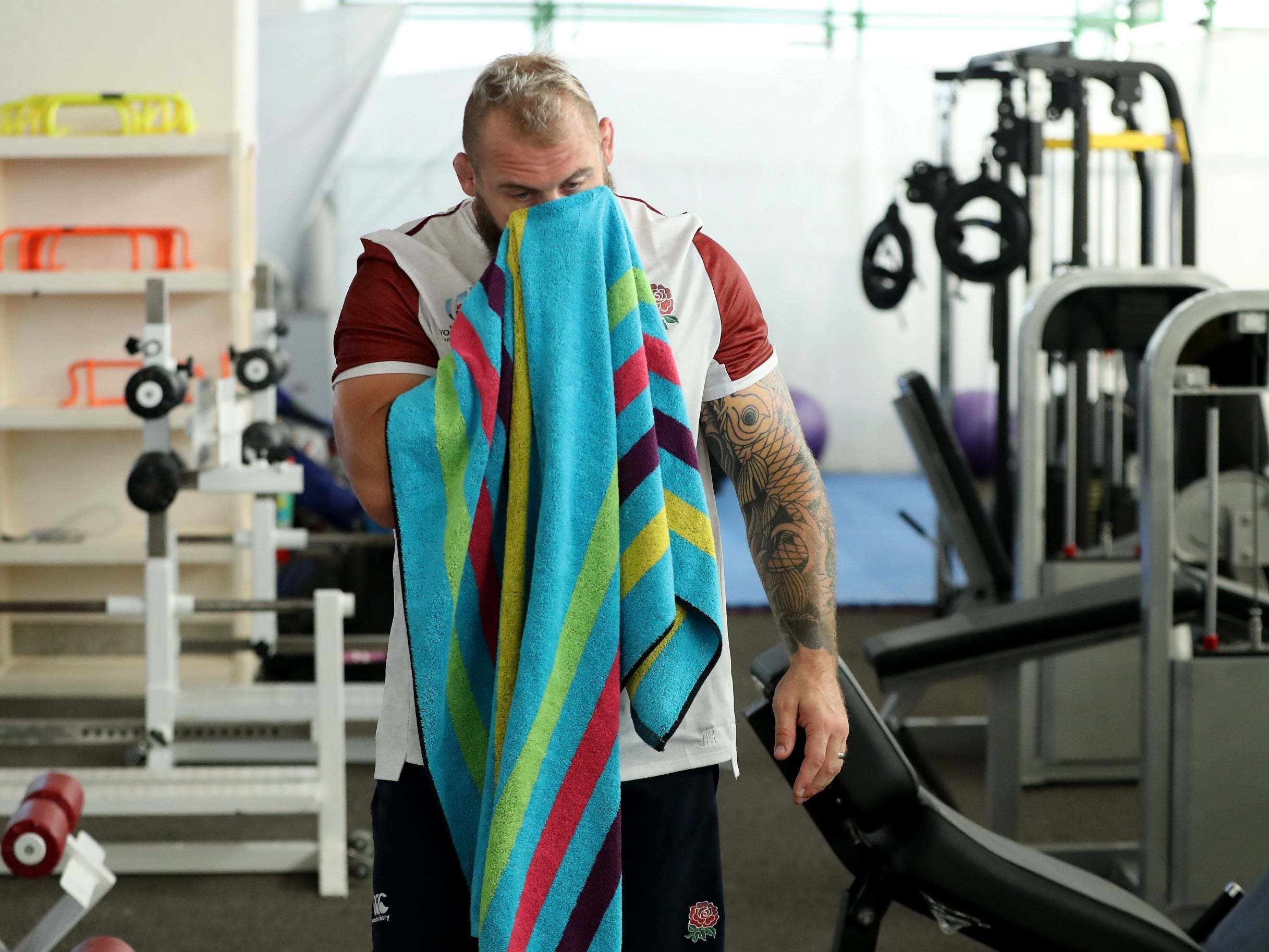 Joe Marler is one of a number of England players with tattoos