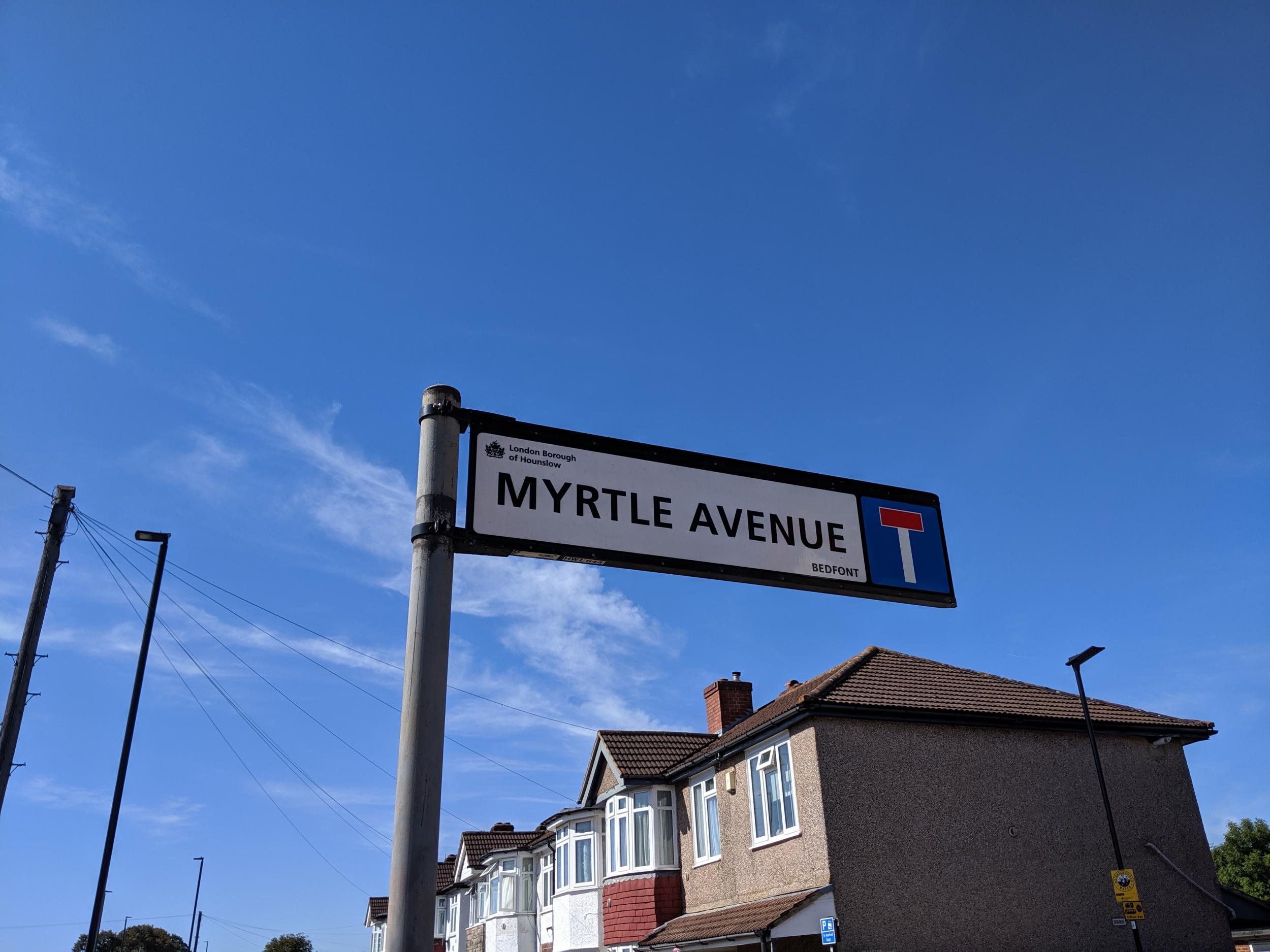 Myrtle Avenue in Hounslow, ground zero for aviation geeks