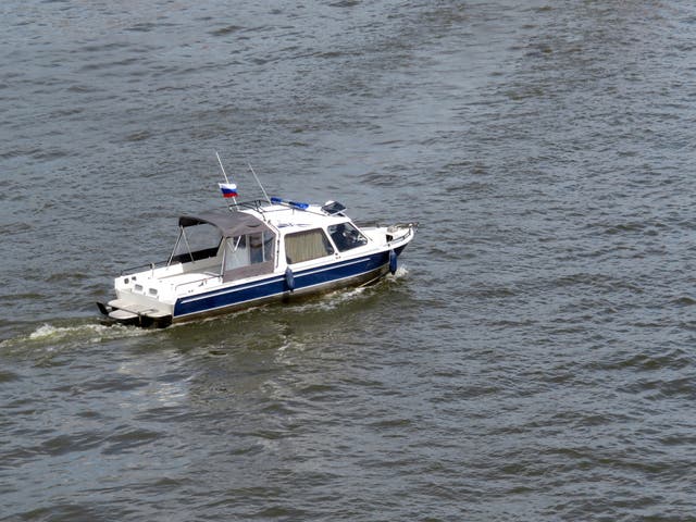 Russia patrol guards have detained two ships trespassing in its territorial waters.