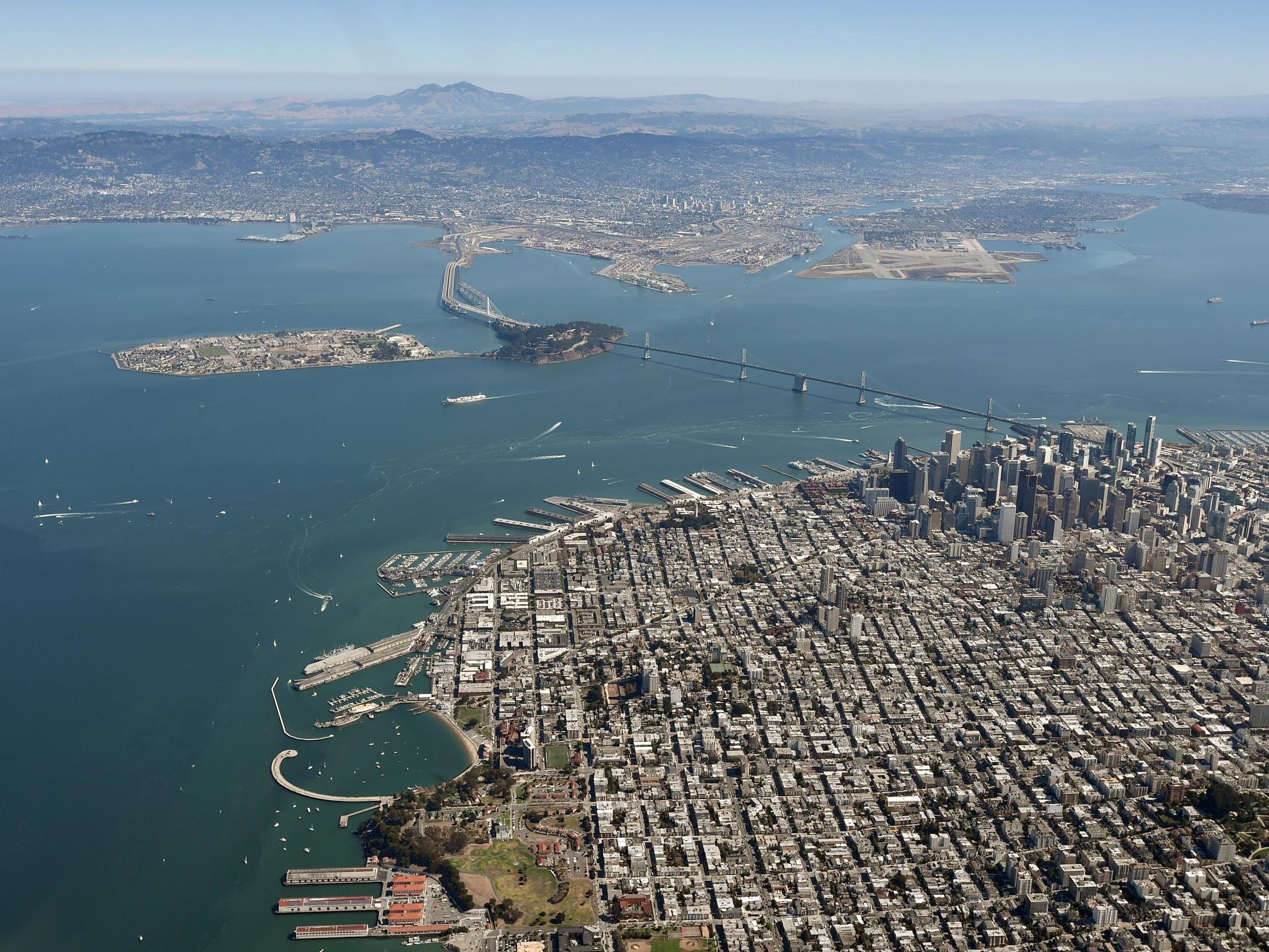 General view of San Francisco Bay.