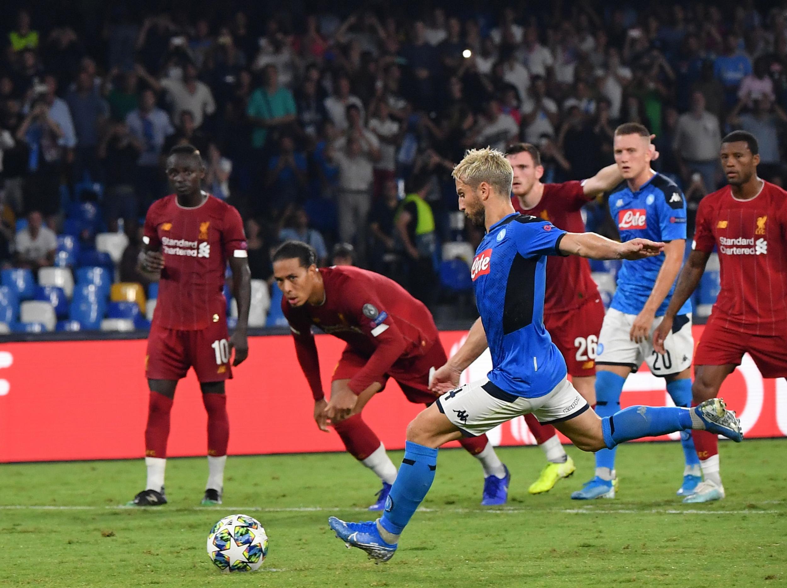 Napoli won a controversial penalty