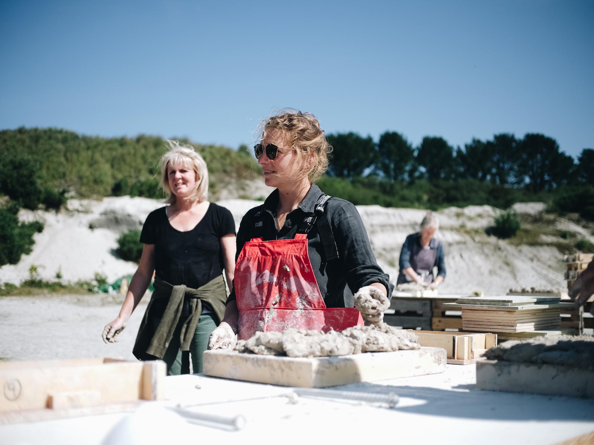 Brickmaking workshops as part of St Austell's Whitegold festival