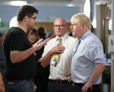 ‘The NHS is destroyed’: Johnson confronted by angry parent at hospital