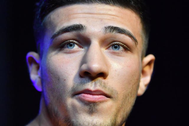 Tommy Fury during the weigh in
