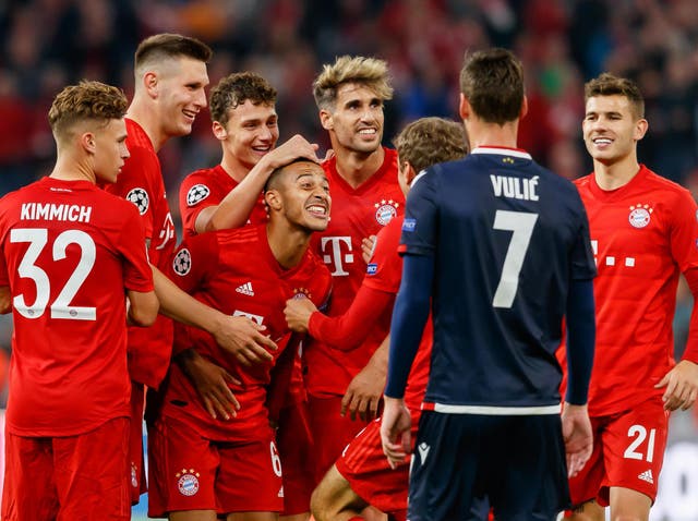 Bayern Munich thumped Red Star at home