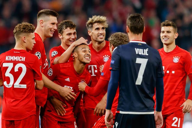 Bayern Munich thumped Red Star at home