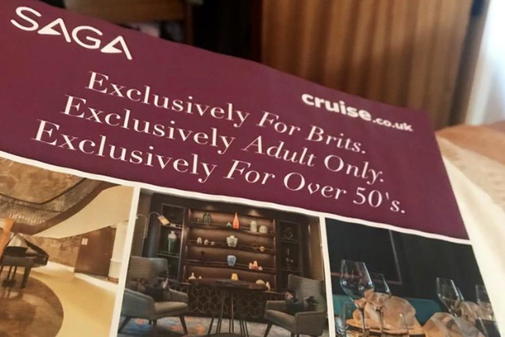 Holiday company Saga criticised for advertising cruise ‘exclusively for