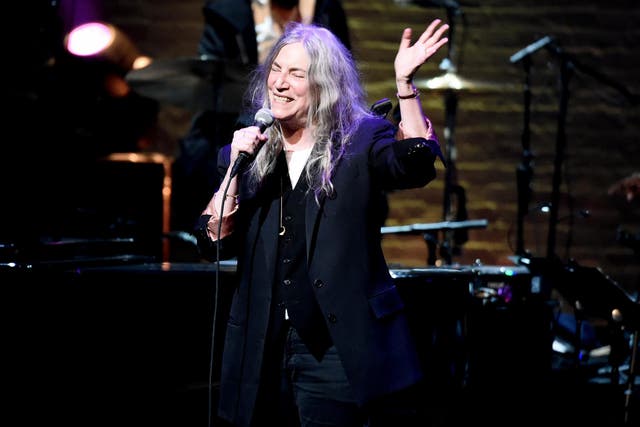Patti Smith performs the 17th Annual A Great Night In Harlem at The Apollo Theater on 4 April, 2019 in New York City.
