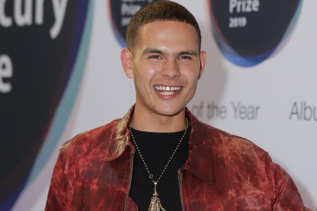 Slowthai poses on arrival for the Mercury Prize awards ceremony in central London on 19 September, 2019.