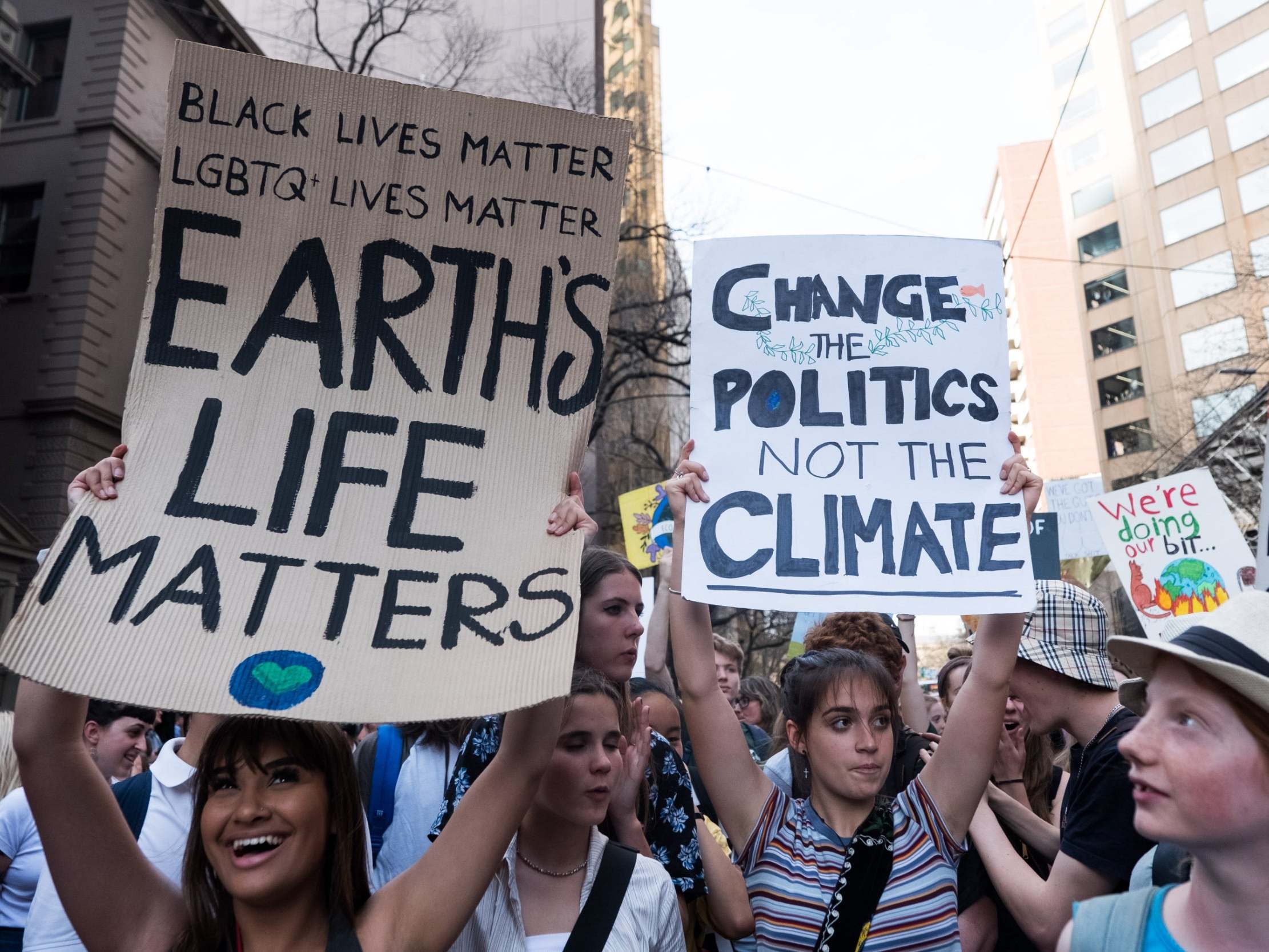 Global climate strike begins with huge crowds in Australia and millions more set to take to streets worldwide