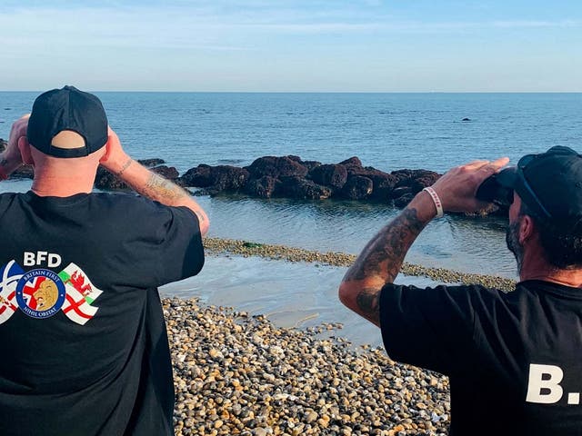 Far-right volunteers patrol the Kent coastline