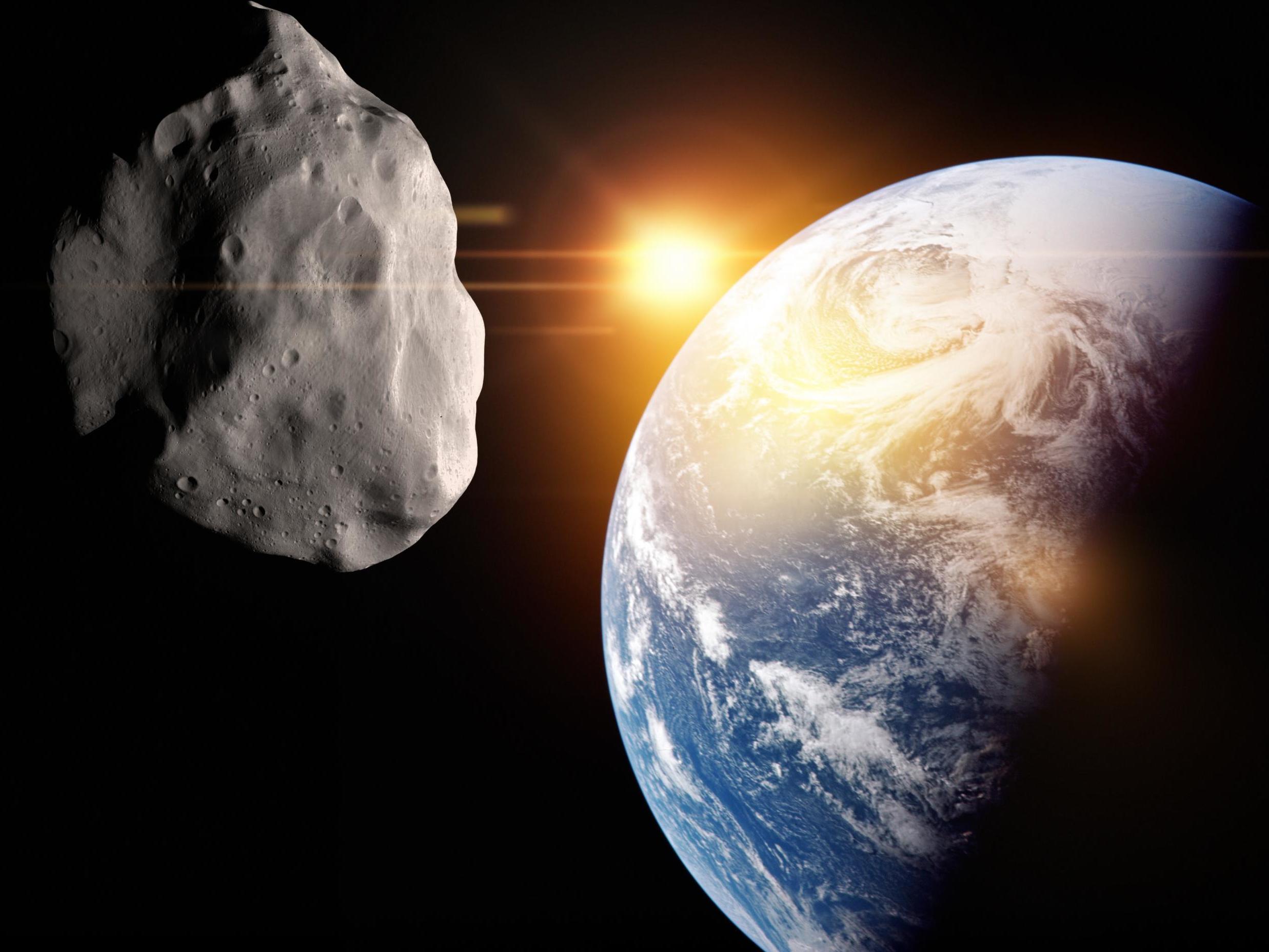 Large asteroid barely outlet missed earth