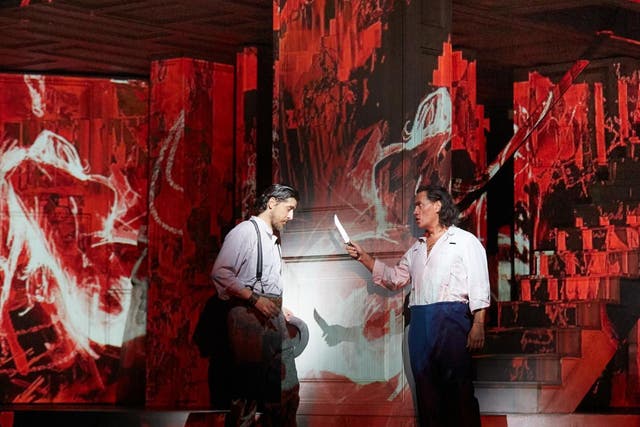 Erwin Schrott and Roberto Tagliavini in ‘Don Giovanni’ at the Royal Opera House