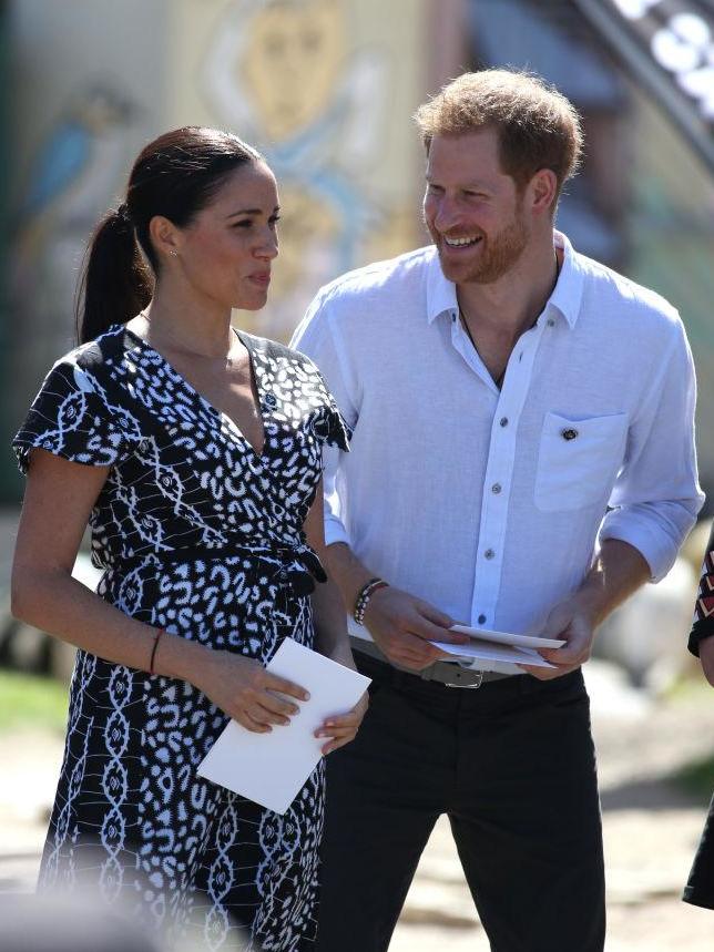 Meghan Markle and Prince Harry spoke to the crowds about the dangers women face in Africa
