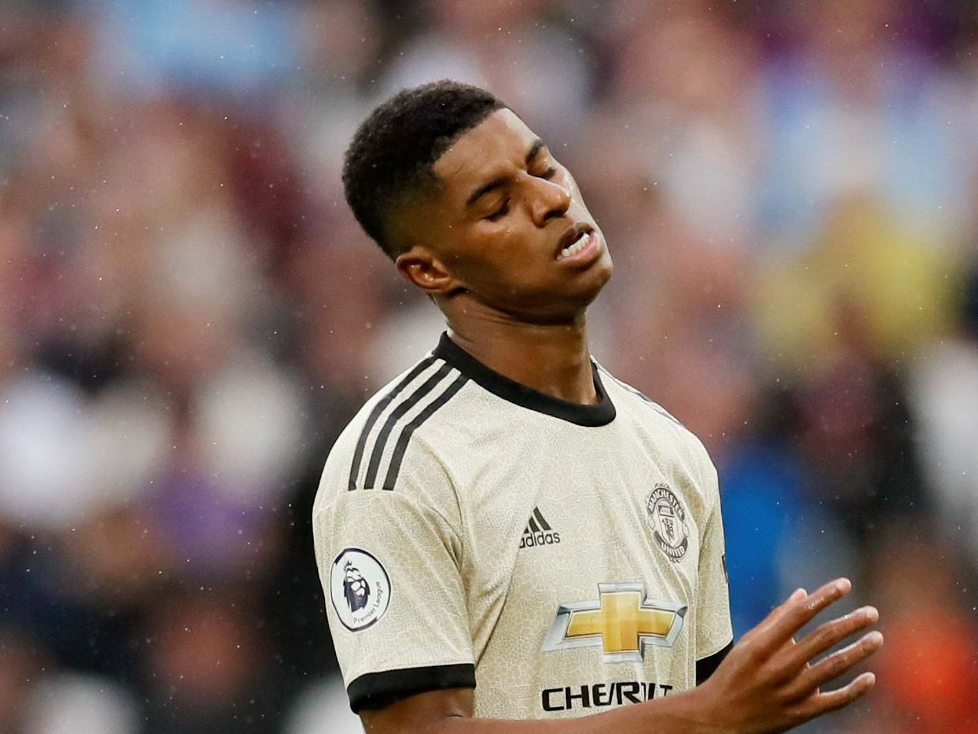 Rashford struggled again vs West Ham before leaving the game injured