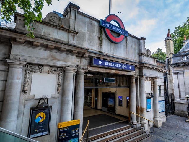 The offence took place at Embankment station in London