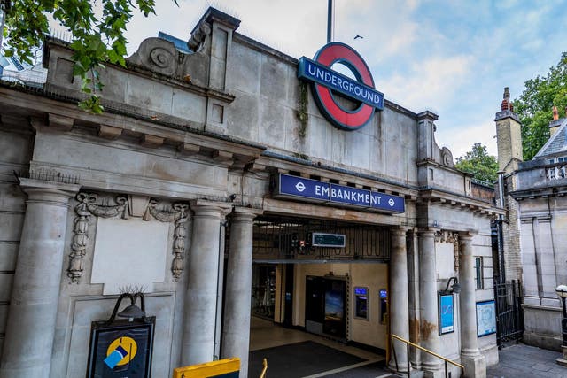 The offence took place at Embankment station in London