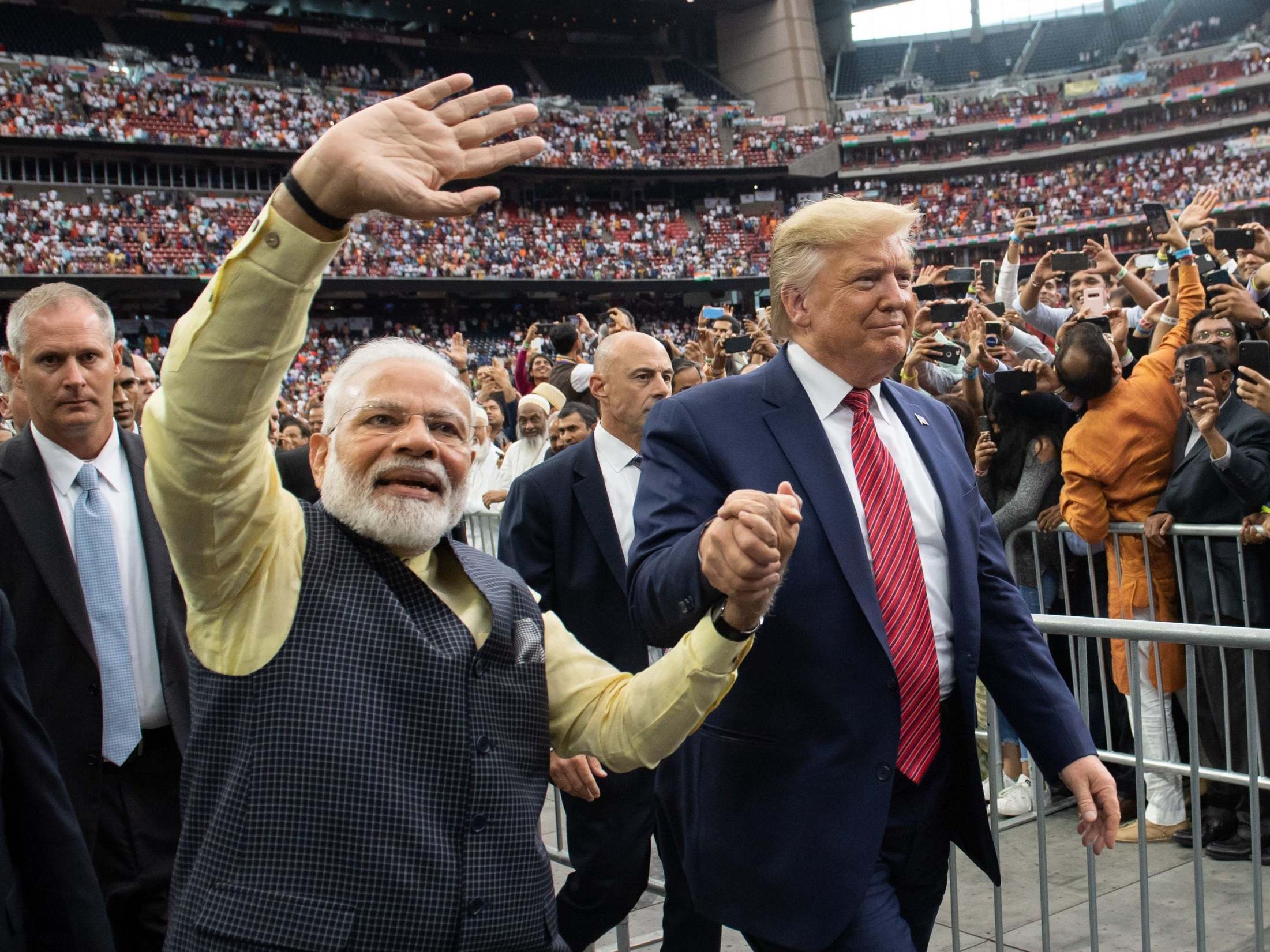 Backlash against Modi as Indian PM &apos;endorses Trump for 2020 in breach of diplomatic convention&apos;