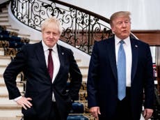 Boris Johnson to tell Trump NHS is ‘off the table’ in trade deal