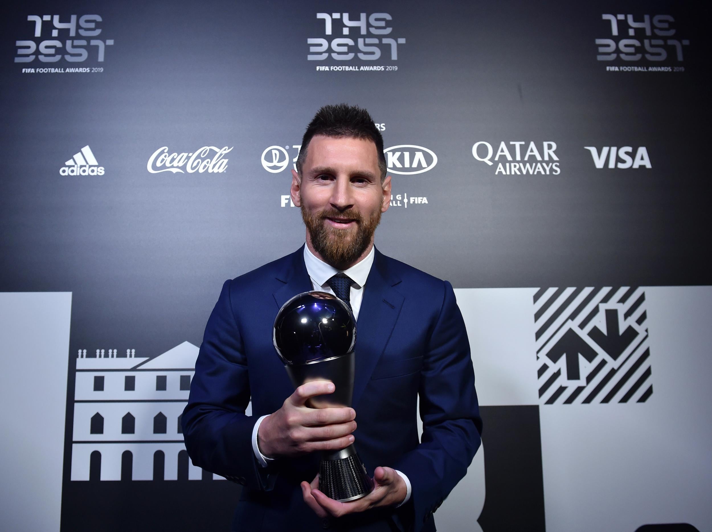 Lionel Messi could feature after winning The Best men's player on Monday