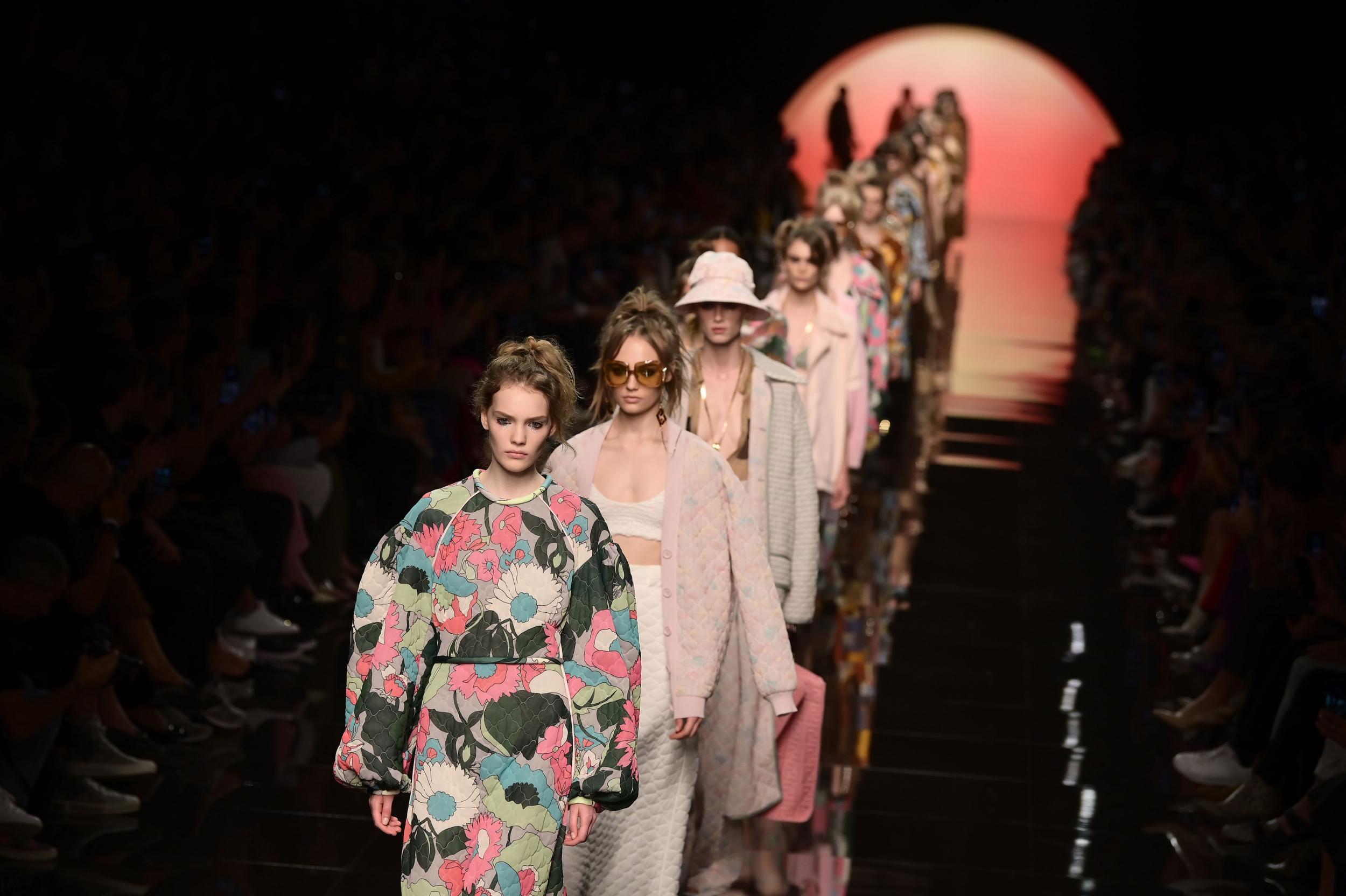 Silvia Venturini Fendi presented her first solo show since the death of Karl Lagerfeld (AFP/Getty Images)