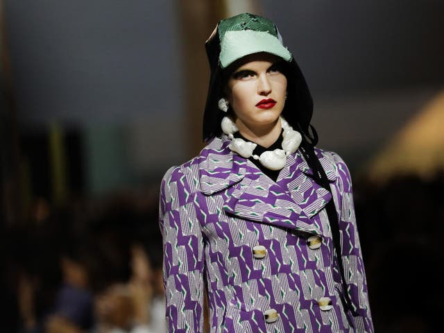 Prada delivered a collection inspired by the fashion industry's excessive waste?