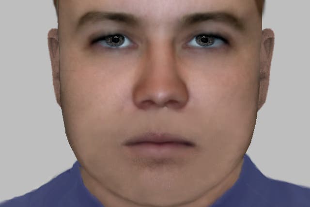 Police have released an e-fit image of a man suspected of throwing acid at a 13-year-old girl and 63-year-old woman in Thornton Heath, south London, on 8 April, 2019.