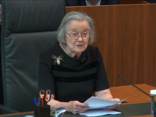 Lady Hale, who delivered the verdict of the Supreme Court on Tuesday, caused a stir with her spider accessory