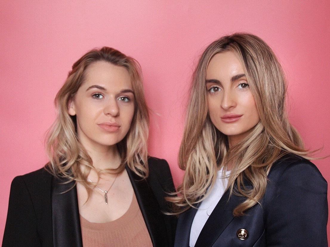 Co-founders Annabel Humphrey, left, and Hannah Daykin met at university