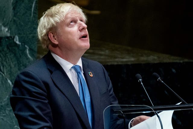 Boris Johnson addresses the 74th session of the United Nations general assembly