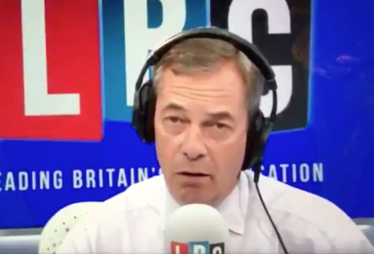 Nigel Farage falls for Brexit prank call live on LBC radio show