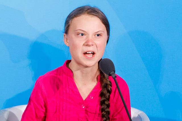 Greta Thunberg addresses world leaders at the start of the 2019 Climate Action Summit in New York