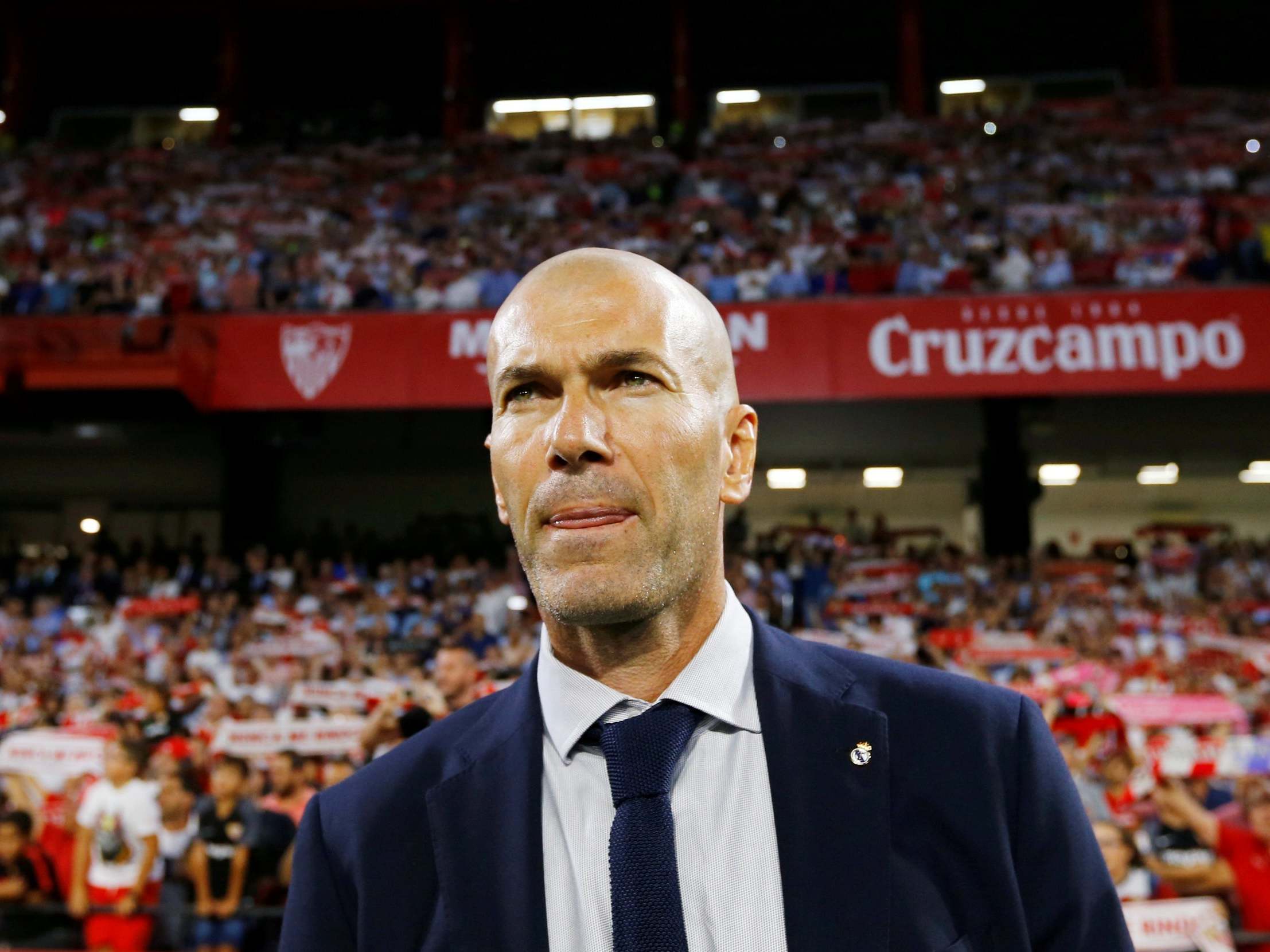 Zinedine Zidane, the Real Madrid manager, is under pressure