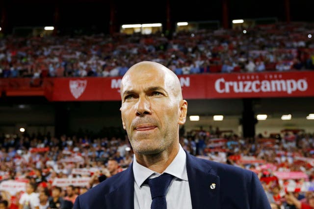 Zinedine Zidane, the Real Madrid manager, is under pressure