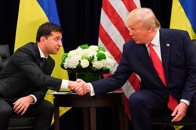 Trump and Zelensky meet for the first time, in New York on September 25, 2019