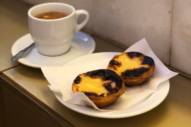 Across two trips to the city, Ed visited the Manteigaria shop about nine times for coffee and pastel de nata
