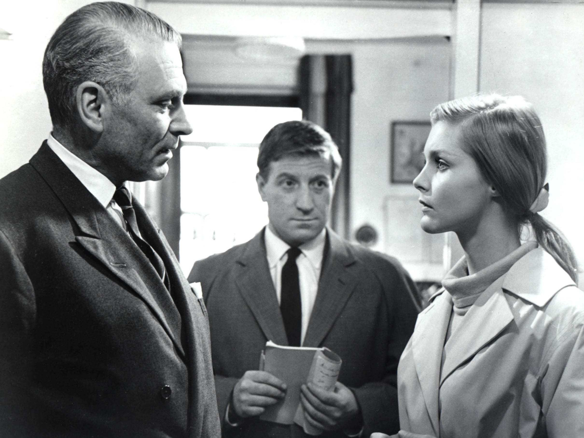 Acting royalty: with Laurence Olivier in ‘Bunny Lake is Missing’, 1965